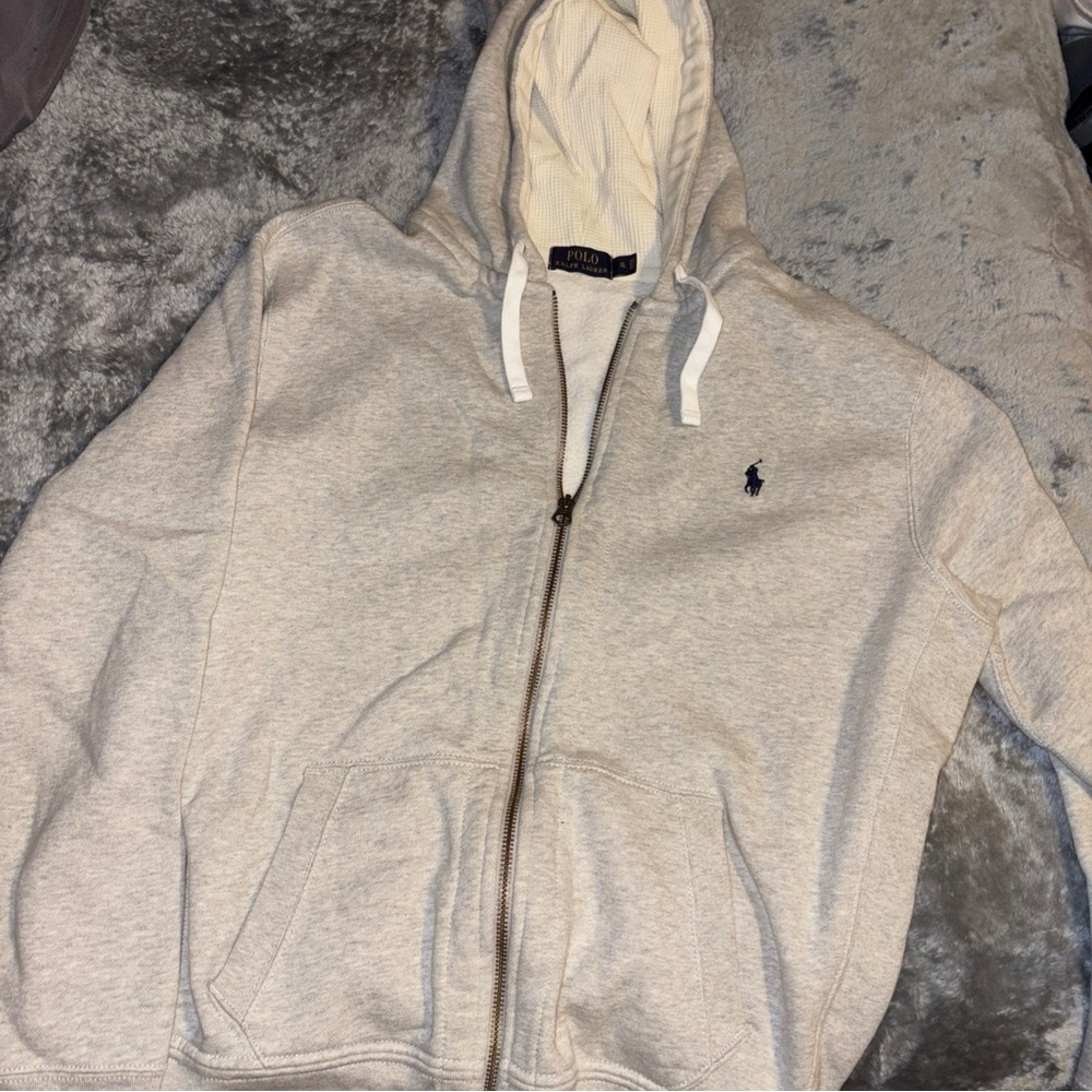 Polo by Ralph Lauren Cream Hoodie Jacket